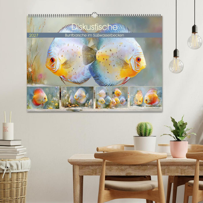 Diskusfische. Buntbarsche im Süßwasserbecken (CALVENDO Wandkalender 2027)