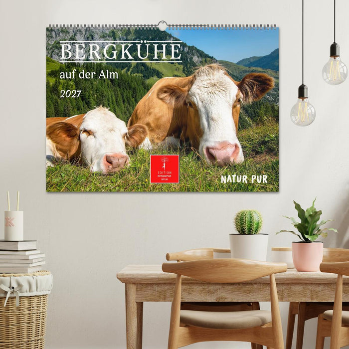 Bergkühe auf der Alm - Natur pur (CALVENDO Wandkalender 2027)