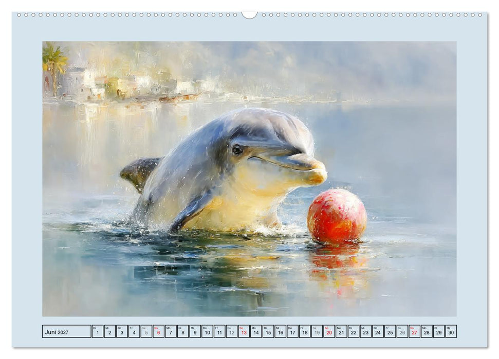 Delfine. Botschafter und Tänzer der Meere (CALVENDO Wandkalender 2027)