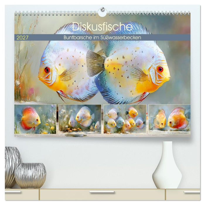 Diskusfische. Buntbarsche im Süßwasserbecken (CALVENDO Premium Wandkalender 2027)