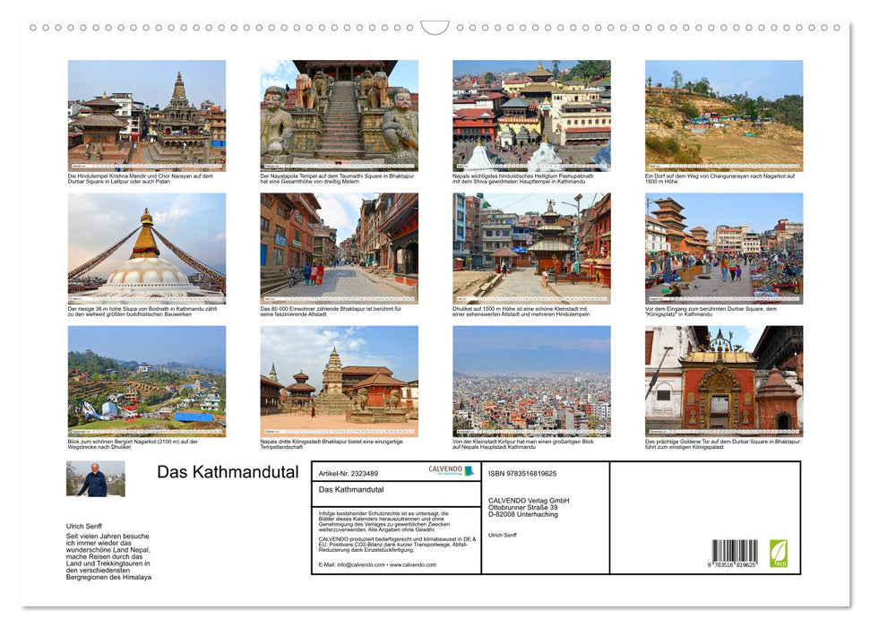 Das Kathmandutal (CALVENDO Wandkalender 2027)