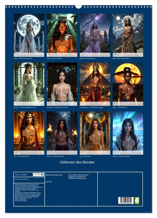 Göttinnen des Mondes (CALVENDO Wandkalender 2027)