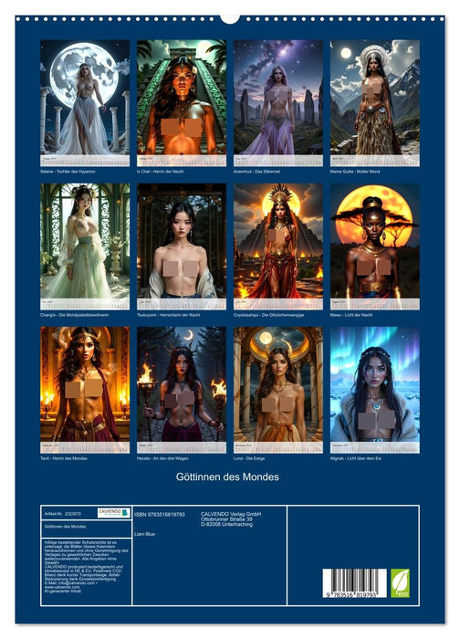 Göttinnen des Mondes (CALVENDO Premium Wandkalender 2027)