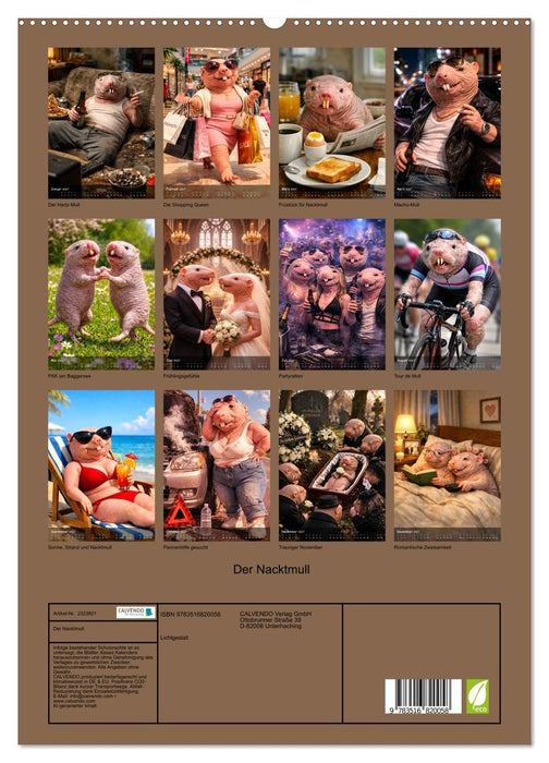 Der Nacktmull (CALVENDO Premium Wandkalender 2027)
