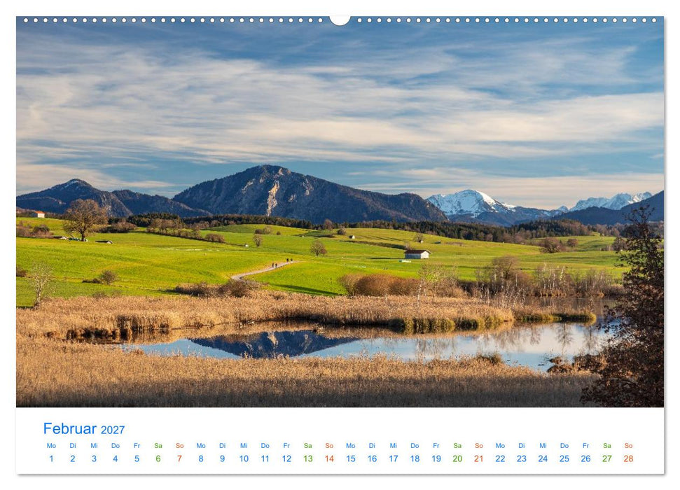 Im blauen Land am Alpenrand (CALVENDO Wandkalender 2027)