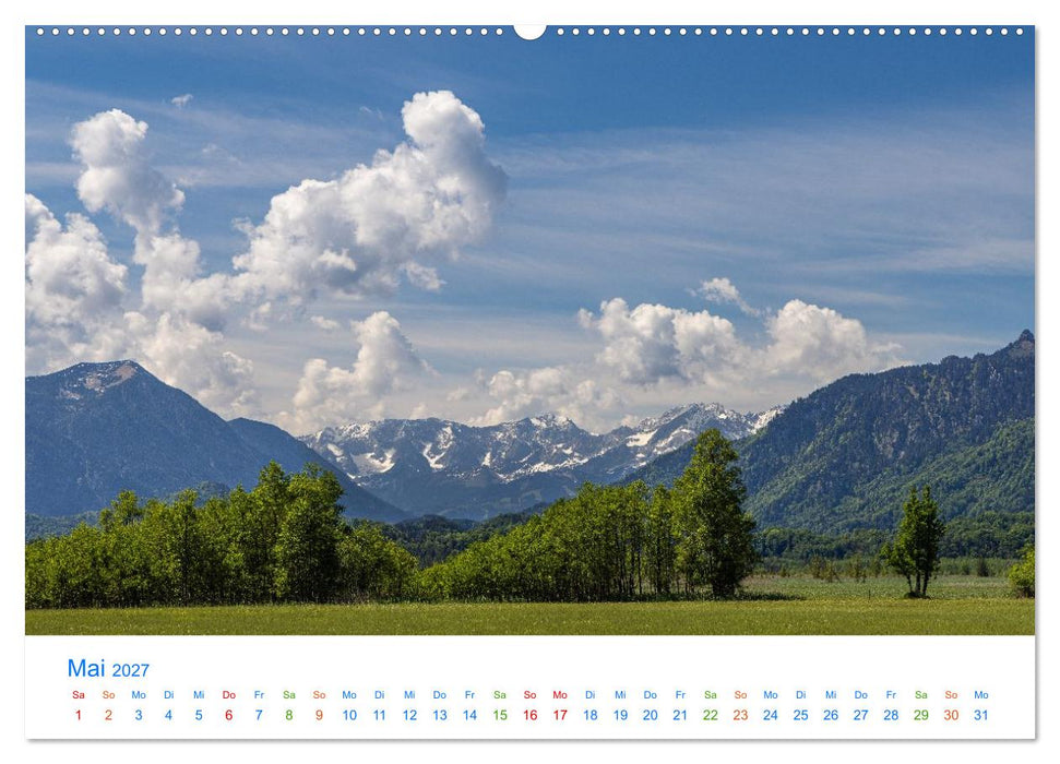 Im blauen Land am Alpenrand (CALVENDO Wandkalender 2027)