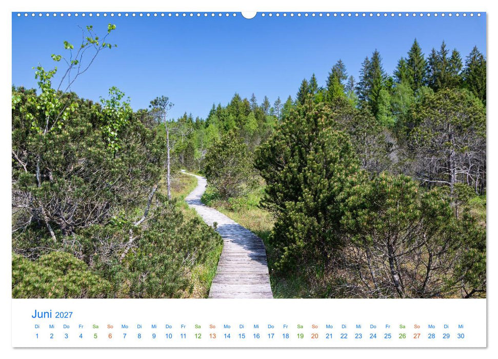 Im blauen Land am Alpenrand (CALVENDO Wandkalender 2027)