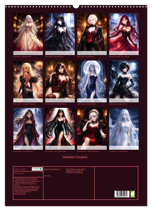 Vampire Couture (CALVENDO Wandkalender 2027)