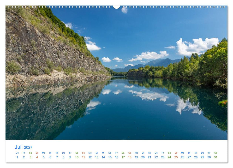 Im blauen Land am Alpenrand (CALVENDO Premium Wandkalender 2027)