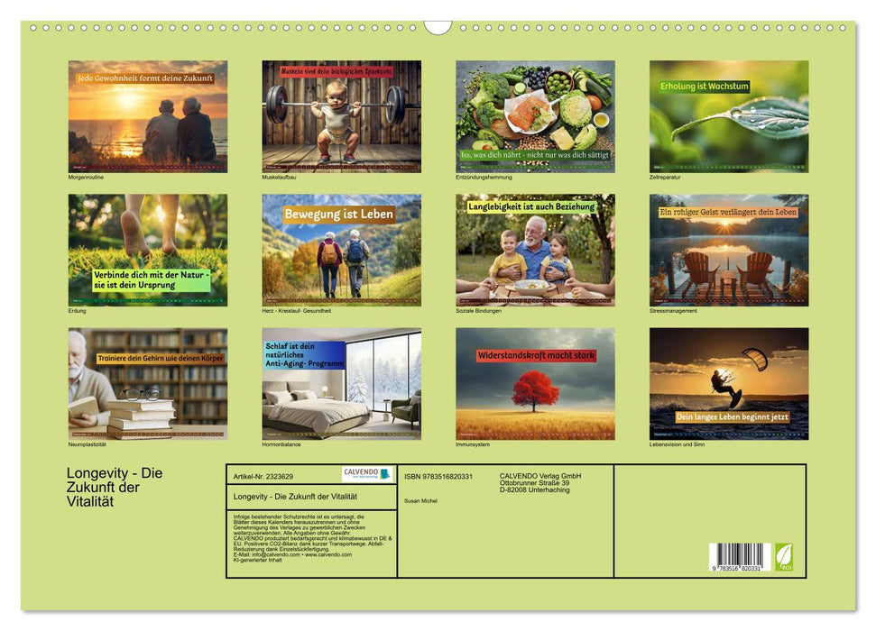 Longevity - Die Zukunft der Vitalität (CALVENDO Wandkalender 2027)