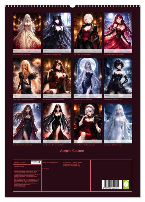 Vampire Couture (CALVENDO Premium Wandkalender 2027)