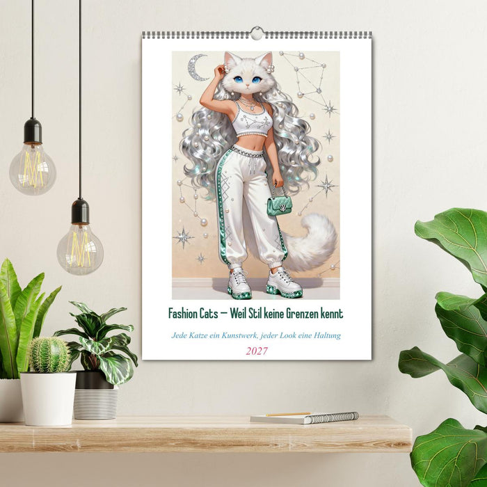 Fashion Cats - Weil Stil keine Grenzen kennt (CALVENDO Wandkalender 2027)