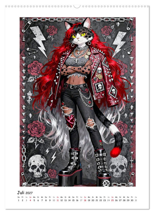 Fashion Cats - Weil Stil keine Grenzen kennt (CALVENDO Premium Wandkalender 2027)