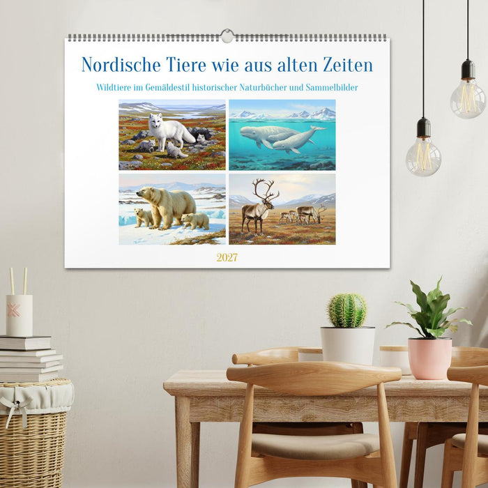 Nordische Tiere wie aus alten Zeiten (CALVENDO Wandkalender 2027)