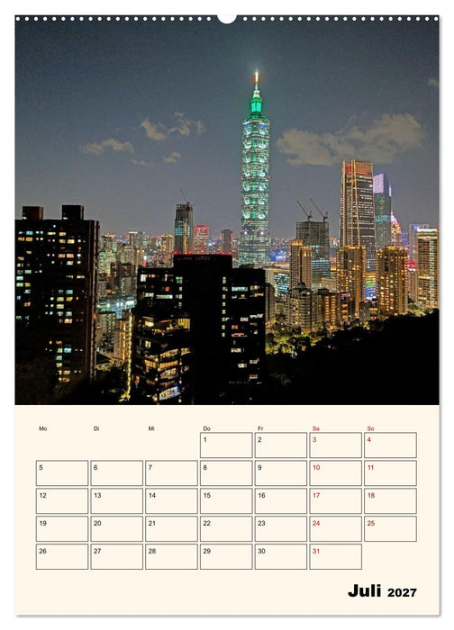 Taipeh – Stadt der Kontraste (CALVENDO Premium Wandkalender 2027)