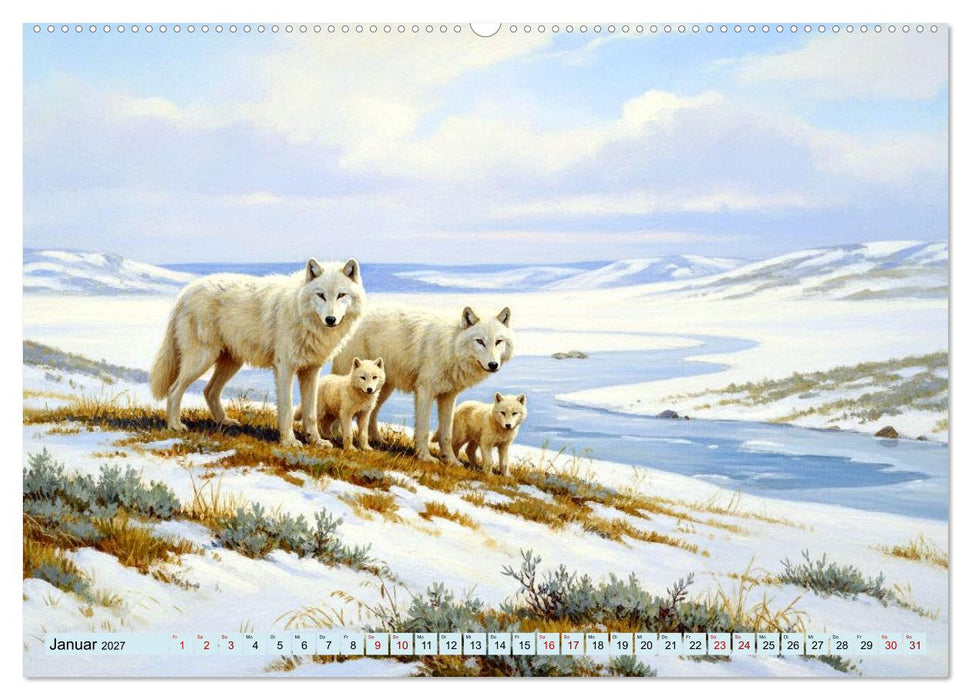 Nordische Tiere wie aus alten Zeiten (CALVENDO Premium Wandkalender 2027)