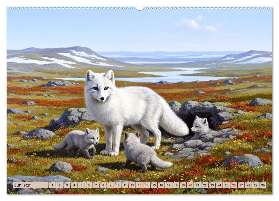 Nordische Tiere wie aus alten Zeiten (CALVENDO Premium Wandkalender 2027)