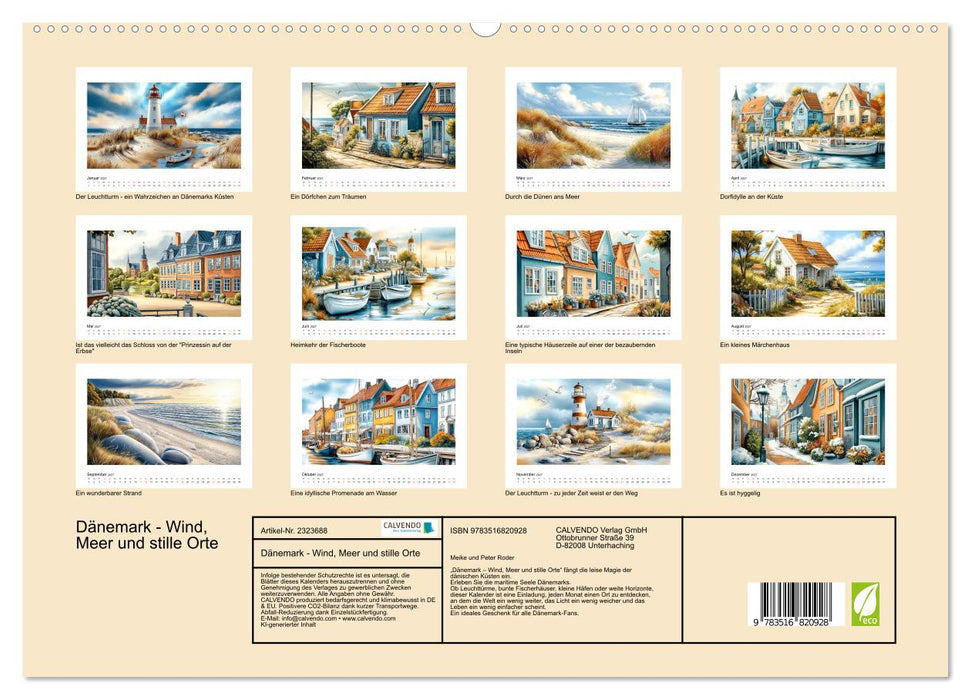 Dänemark - Wind, Meer und stille Orte (CALVENDO Premium Wandkalender 2027)
