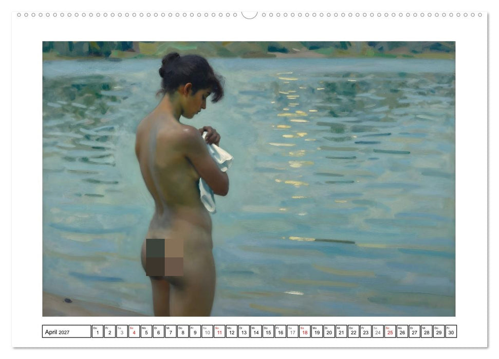 Schönheit ohne Schleier - Impressionismus (CALVENDO Wandkalender 2027)