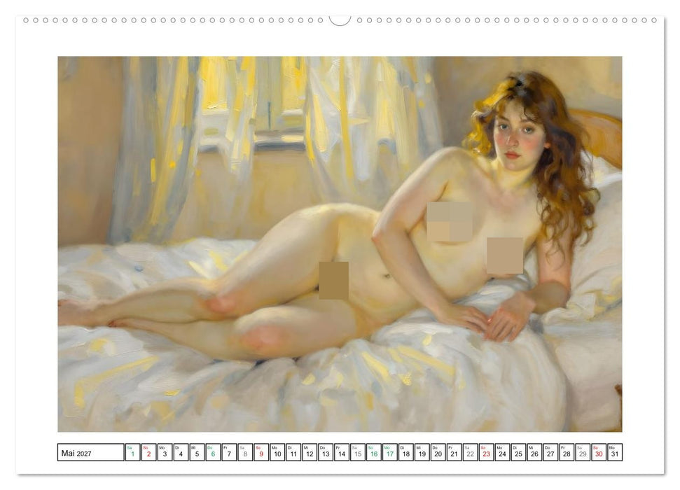 Schönheit ohne Schleier - Impressionismus (CALVENDO Wandkalender 2027)
