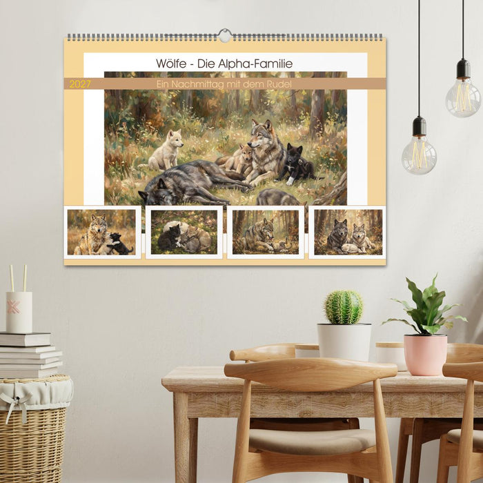 Wölfe - Die Alpha-Familie (CALVENDO Wandkalender 2027)