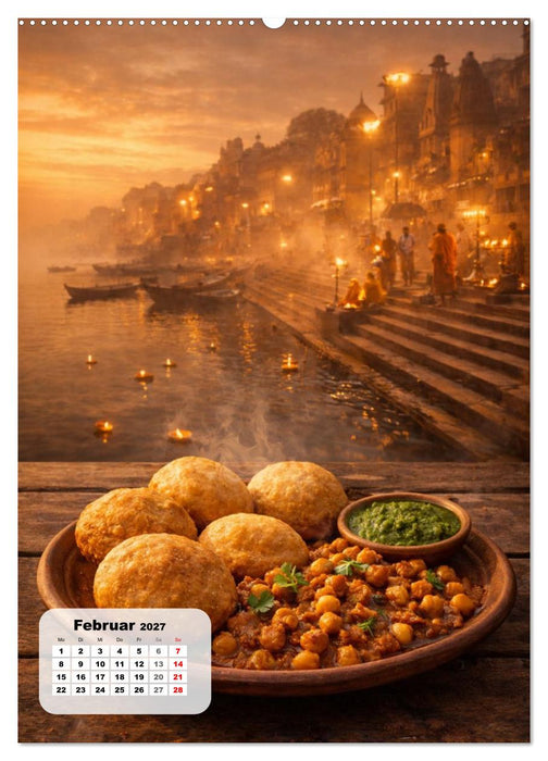 Indien - Eine Schlemmerreise durchs Land der Gewürze (CALVENDO Wandkalender 2027)