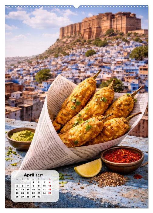Indien - Eine Schlemmerreise durchs Land der Gewürze (CALVENDO Wandkalender 2027)