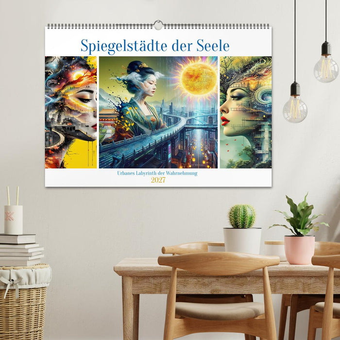 Spiegelstädte der Seele - Urbanes Labyrinth der Wahrnehmung (CALVENDO Wandkalender 2027)