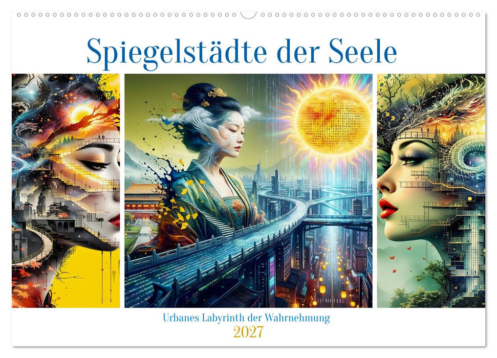 Spiegelstädte der Seele - Urbanes Labyrinth der Wahrnehmung (CALVENDO Wandkalender 2027)
