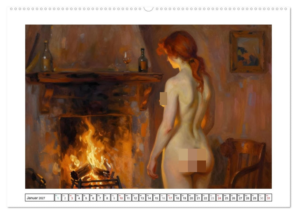 Schönheit ohne Schleier - Impressionismus (CALVENDO Premium Wandkalender 2027)