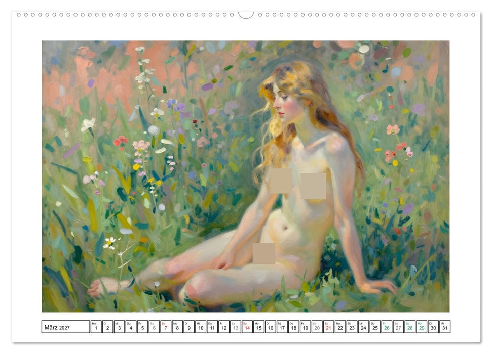 Schönheit ohne Schleier - Impressionismus (CALVENDO Premium Wandkalender 2027)