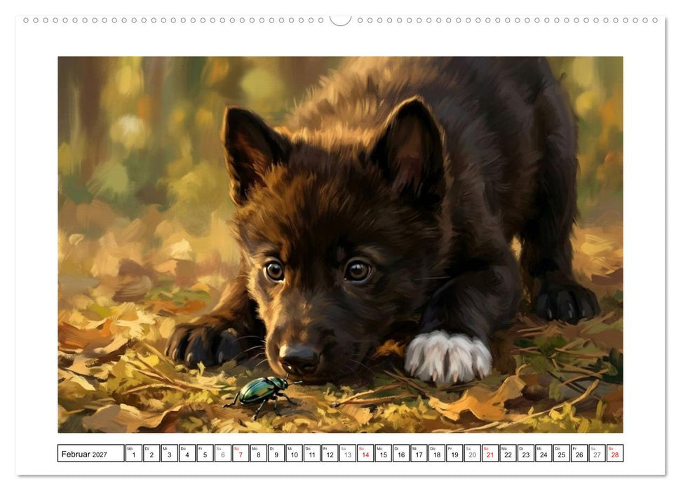 Wölfe - Die Alpha-Familie (CALVENDO Premium Wandkalender 2027)
