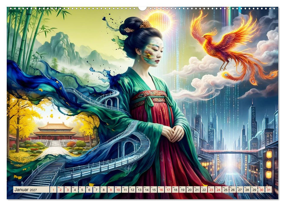 Spiegelstädte der Seele - Urbanes Labyrinth der Wahrnehmung (CALVENDO Premium Wandkalender 2027)