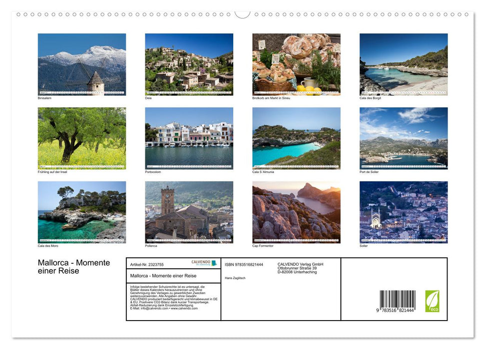 Mallorca - Momente einer Reise (CALVENDO Premium Wandkalender 2027)