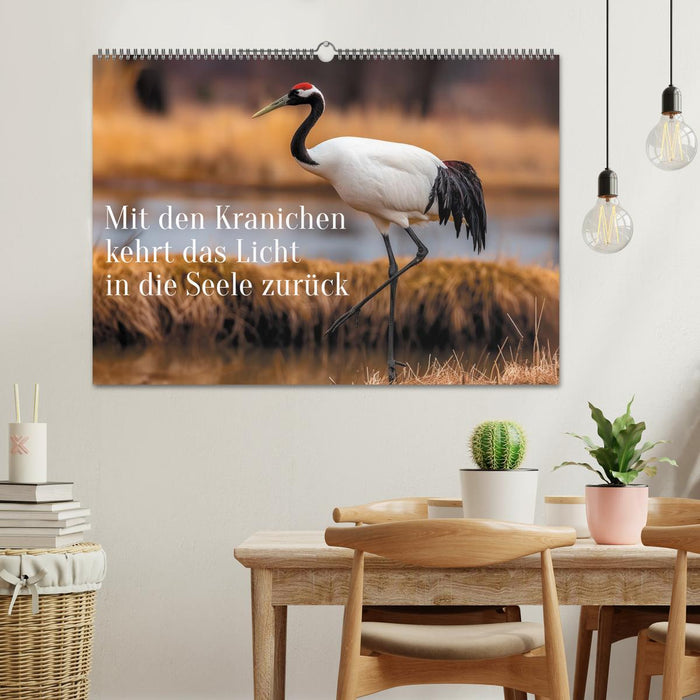 Mit den Kranichen kehrt das Licht in die Seele zurück (CALVENDO Wandkalender 2027)