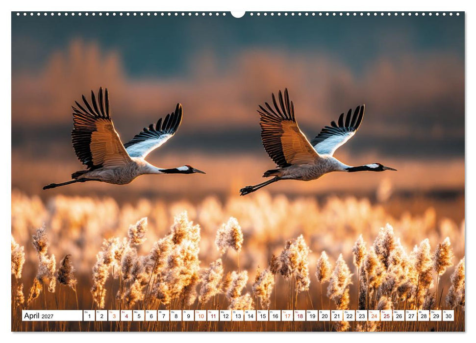 Mit den Kranichen kehrt das Licht in die Seele zurück (CALVENDO Wandkalender 2027)