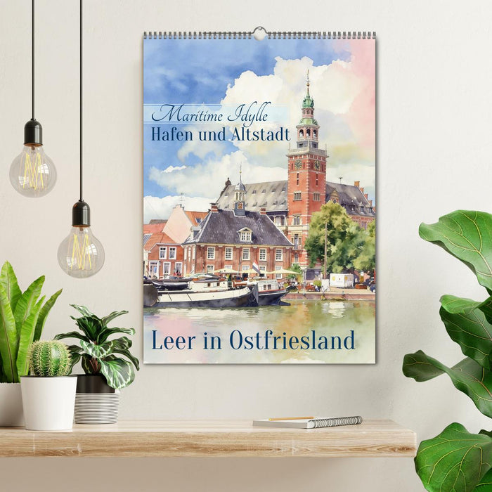 Hafen und Altstadt - Leer in Ostfriesland (CALVENDO Wandkalender 2027)
