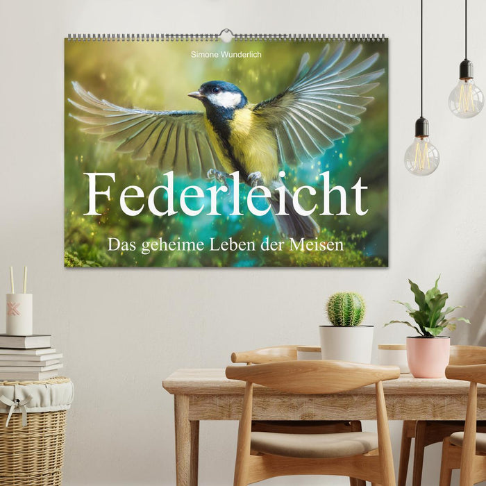 Federleicht - Das geheime Leben der Meisen (CALVENDO Wandkalender 2027)