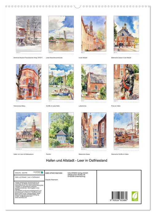 Hafen und Altstadt - Leer in Ostfriesland (CALVENDO Premium Wandkalender 2027)
