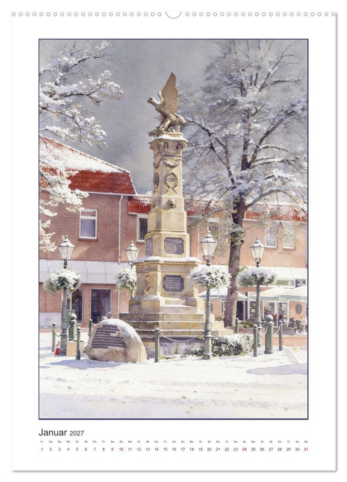 Hafen und Altstadt - Leer in Ostfriesland (CALVENDO Premium Wandkalender 2027)