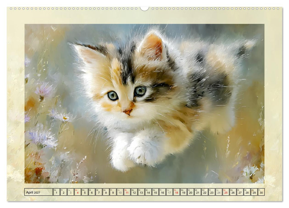 Katzenbabys. Flauschige Glücksmomente (CALVENDO Wandkalender 2027)
