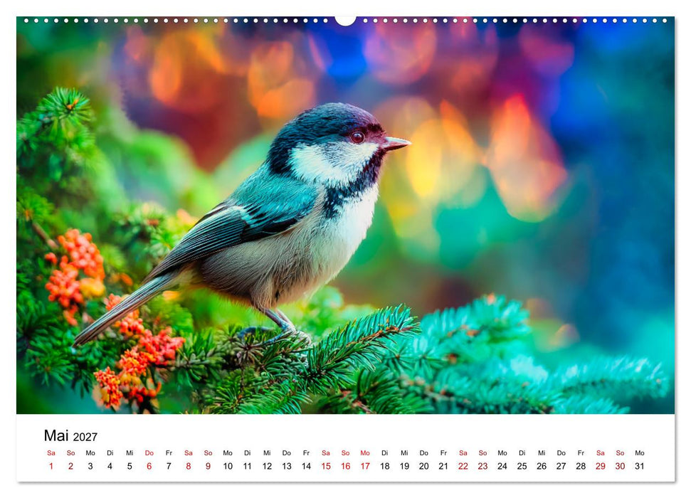 Federleicht - Das geheime Leben der Meisen (CALVENDO Premium Wandkalender 2027)