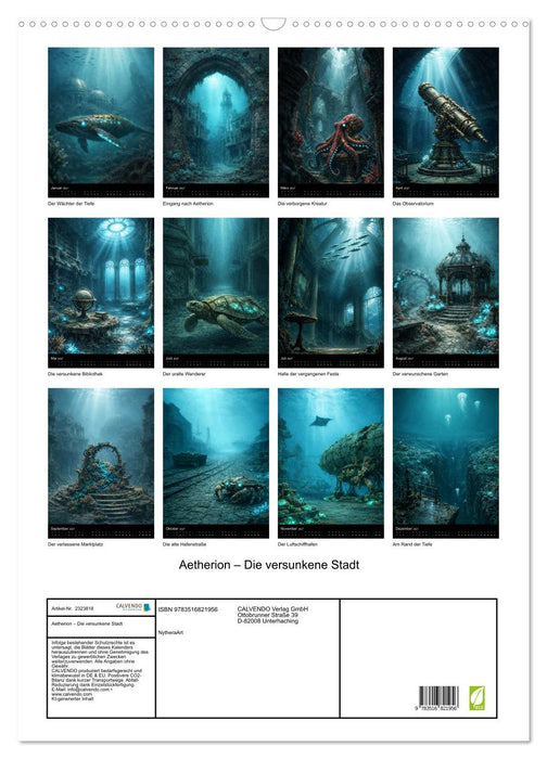 Aetherion – Die versunkene Stadt (CALVENDO Wandkalender 2027)