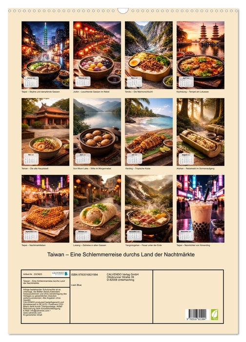 Taiwan – Eine Schlemmerreise durchs Land der Nachtmärkte (CALVENDO Wandkalender 2027)