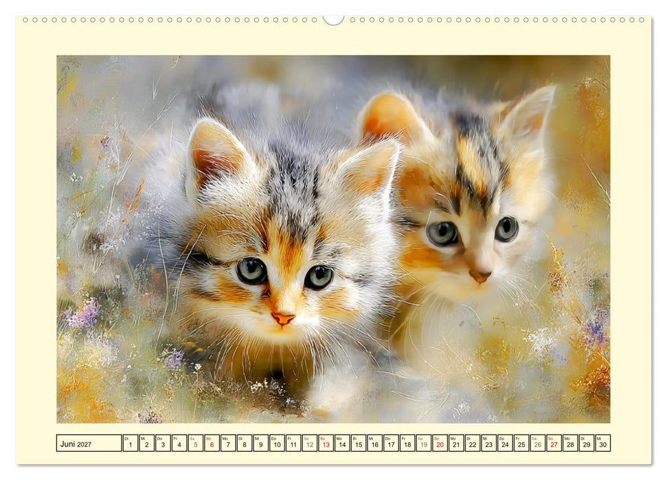 Wildkatzen. Europas scheue Waldbewohner (CALVENDO Wandkalender 2027)