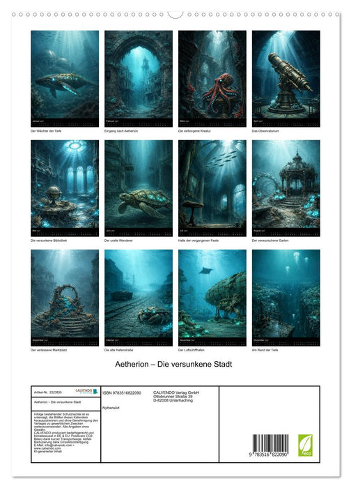Aetherion – Die versunkene Stadt (CALVENDO Premium Wandkalender 2027)