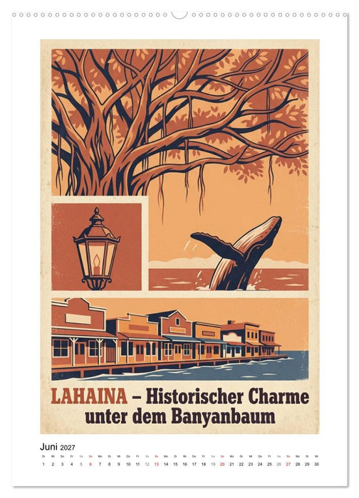 Sehnsucht Hawaii – Die Aloha Mid-Century Collection (CALVENDO Wandkalender 2027)
