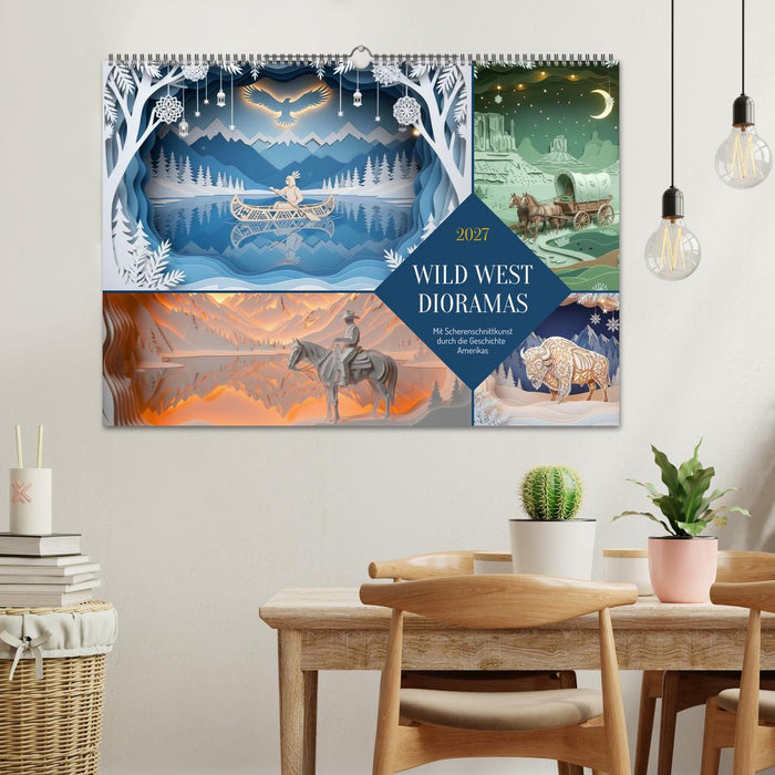 Wild West Dioramas (CALVENDO Wandkalender 2027)