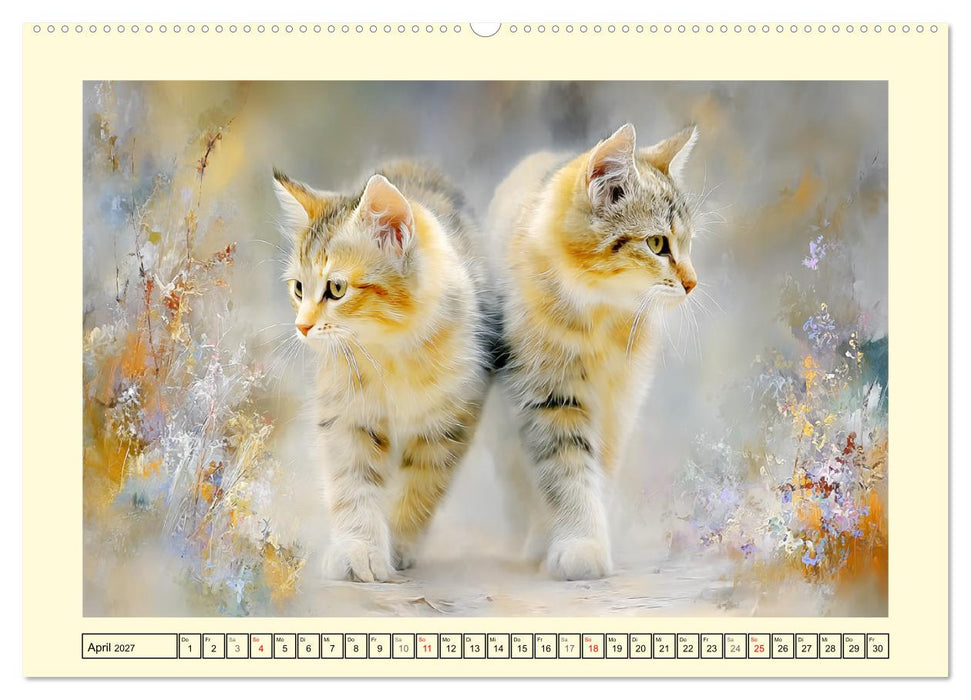 Wildkatzen. Europas scheue Waldbewohner (CALVENDO Premium Wandkalender 2027)