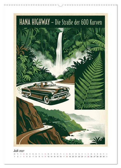 Sehnsucht Hawaii – Die Aloha Mid-Century Collection (CALVENDO Premium Wandkalender 2027)